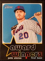 Pete Alonso #AW-6 Baseball Cards 2020 Topps Heritage Award Winners Prices