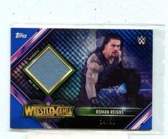 Roman Reigns [Blue] Wrestling Cards 2019 Topps WWE Road to Wrestlemania Mat Relics Prices