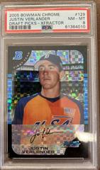 Justin Verlander [Xfractor] Baseball Cards 2005 Bowman Chrome Draft Picks Prices