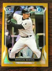 Marcus Semien [Gold Refractor] Baseball Cards 2014 Bowman Chrome Prices