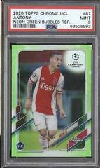 Antony [Neon Green Bubbles] #87 Soccer Cards 2020 Topps Chrome UEFA Champions League Prices