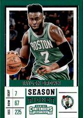 Jaylen Brown [Green Jersey] #23 Basketball Cards 2017 Panini Contenders Draft Picks Prices