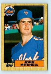 John Mitchell #80T Baseball Cards 1987 Topps Traded Prices