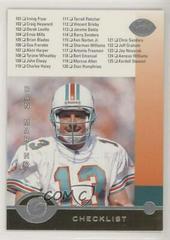 Dan Marino [Checklist Collector's Edition] #189 Football Cards 1996 Leaf Prices