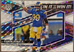 Aaron Donald [White] #SB-19 Football Cards 2022 Panini Mosaic In It to Win It Prices