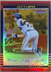 Javy Lopez [Gold Refractor] #17 Baseball Cards 2002 Bowman Chrome Gold Prices