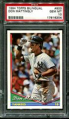 Don Mattingly Baseball Cards 1994 Topps Bilingual Prices
