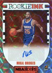 Mikal Bridges [Red] #RI-MIB Basketball Cards 2018 Panini Hoops Rookie Ink Prices