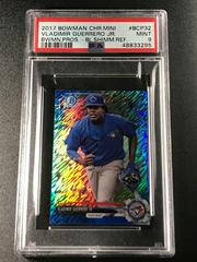Vladimir Guerrero Jr. [Prospects Blue Shimmer Refractor] #BCP32 Baseball Cards 2017 Bowman Chrome Mini Prices