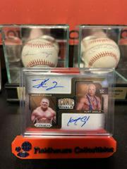 Brock Lesnar, Kurt Angle Wrestling Cards 2022 Panini Prizm WWE Iconic Rivals Dual Autographs Prices