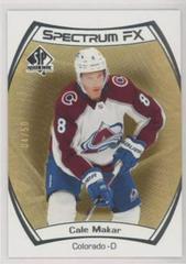 Cale Makar [Gold] Hockey Cards 2021 SP Authentic Spectrum FX Prices