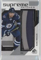 Blake Wheeler [Patches] Hockey Cards 2021 SP Game Used Supreme Prices