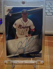 Ozzie Albies [Blue Refractor] #OA Baseball Cards 2018 Topps Finest Autographs Prices