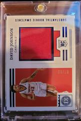 David Johnson #ESS-DJ Basketball Cards 2021 Panini Chronicles Draft Picks Encased Substantial Rookie Swatches Prices