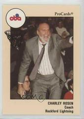 Charley Rosen Basketball Cards 1989 Procards Cba Prices