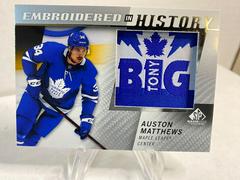 Auston Matthews Hockey Cards 2021 SP Game Used Embroidered in History Prices