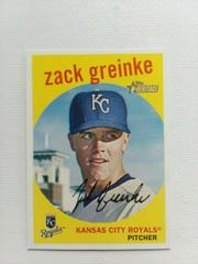 Zack Greinke #239 Baseball Cards 2008 Topps Heritage Prices