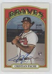 Cristian Pache Real One Autographs #ROA-CP Baseball Cards 2021 Topps Heritage Real One Autographs Prices