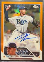 Taj Bradley [Orange] #RA-TB Baseball Cards 2023 Topps Chrome Update Rookie Autographs Prices