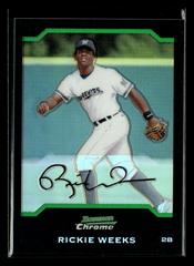 Rickie Weeks [Refractor] #147 Baseball Cards 2004 Bowman Chrome Prices
