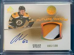 Oskar Steen Hockey Cards 2021 SP Authentic Future Watch Auto Patch Prices