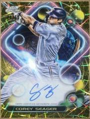 Corey Seager [Gold Interstellar] #CCA-CS Baseball Cards 2023 Topps Cosmic Chrome Autographs Prices