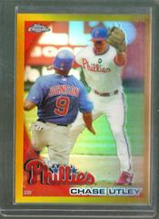 Chase Utley [Gold Refractor] #86 Baseball Cards 2010 Topps Chrome Prices