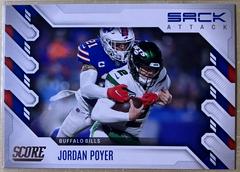 Jordan Poyer #SA-JP Football Cards 2022 Panini Score Sack Attack Prices