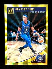 Odyssey Sims [Press Proof Gold Laser] #32 Basketball Cards 2019 Panini Donruss WNBA Prices