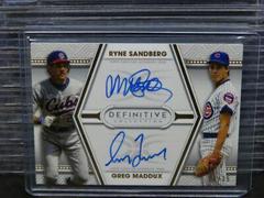Greg Maddux, Ryne Sandberg Baseball Cards 2022 Topps Definitive Dual Autograph Collection Prices
