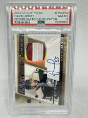 David Jiricek #FWAP-DJ Hockey Cards 2022 SP Authentic Future Watch Autograph Patch Prices