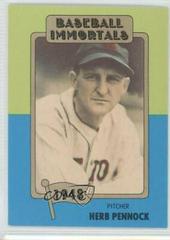 Herb Pennock #54 Baseball Cards 1980 Baseball Immortals Prices