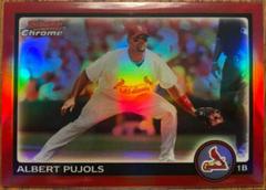 Albert Pujols [Red Refractor] #142 Baseball Cards 2010 Bowman Chrome Prices