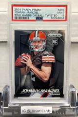 Johnny Manziel [Two Hands on Ball Twisted Prizm] #287 Football Cards 2014 Panini Prizm Prices