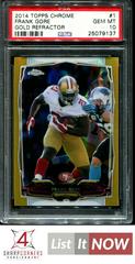 Frank Gore [Gold Refractor] Football Cards 2014 Topps Chrome Prices
