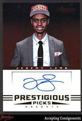 Jeremy Lamb Basketball Cards 2012 Panini Prestige Prestigious Picks Signatures Prices