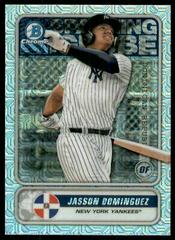 Jasson Dominguez [Mega Box Mojo] #STG-JD Baseball Cards 2020 Bowman Chrome Spanning the Globe Prices
