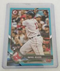 Rafael Devers [Sky Blue] Baseball Cards 2018 Bowman Prices