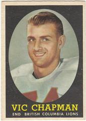 Vic Chapman Football Cards 1958 Topps CFL Prices