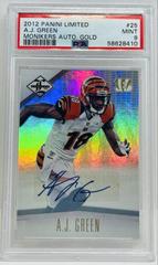 A.J. Green [Monikers Gold Autograph] #25 Football Cards 2012 Panini Limited Prices