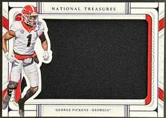 George Pickens [Blue] #HOU-GPI Football Cards 2022 Panini National Treasures Collegiate Rookie Silhouettes Prices