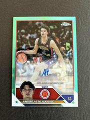 Andrej Stojakovic [Aqua] #CA-AS Basketball Cards 2023 Topps Chrome McDonald's All American Autographs Prices