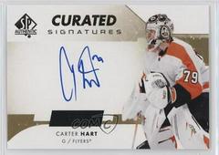 Carter Hart Hockey Cards 2022 SP Authentic Curated Signatures Prices
