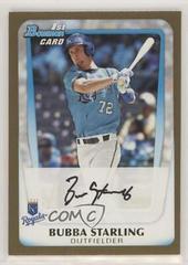 Bubba Starling [Chrome Gold Refractor] #BDPP82 Baseball Cards 2011 Bowman Draft Prospects Prices