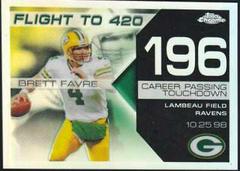 Brett Favre [Refractor] Football Cards 2007 Topps Chrome Brett Favre Collection Prices