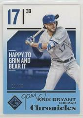 Kris Bryant [Blue] Baseball Cards 2018 Panini Chronicles Prices