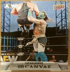 Luchasaurus Wrestling Cards 2021 Upper Deck AEW Canvas Prices