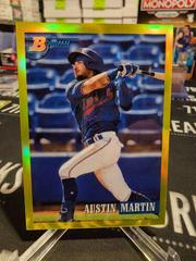 Austin Martin [Chrome Prospect Yellow] Baseball Cards 2021 Bowman Heritage Prices