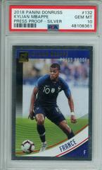 Kylian Mbappe [Press Proof Silver] Soccer Cards 2018 Panini Donruss Prices