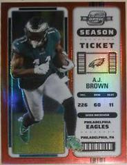 A. J. Brown [Red] #44 Football Cards 2022 Panini Contenders Optic Prices